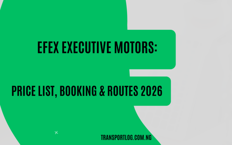 Efex Executive Motors: Price List, Booking & Routes 2026